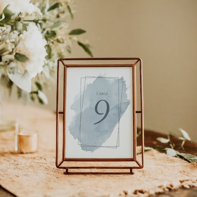 Dusty Blue Wedding Table Number And Seating Chart (Creator Uploaded)