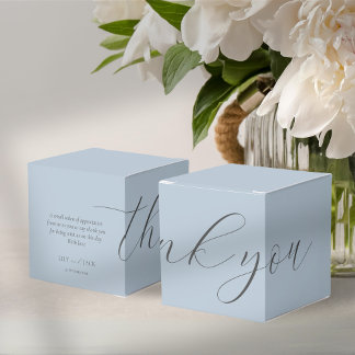 Dusty Blue Wedding Thank you | Welcome Favour Box