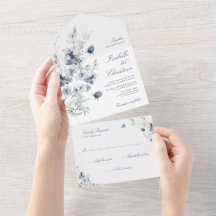 Dusty Blue Wedding Wildflower Greenery
