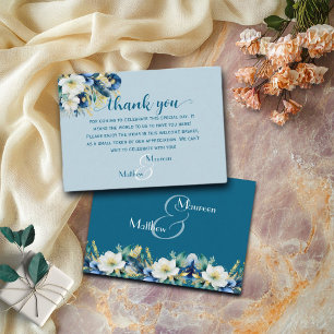 Dusty Blue Welcome Gift Bag & Basket Place Card