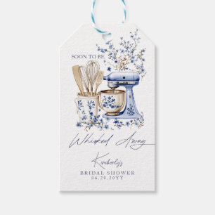 Dusty Blue Whisked Away Bridal Shower Favor Tags