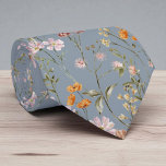 Dusty Blue Wildflower Garden Flowers Meadow Tie<br><div class="desc">Bring soft floral charm to your wardrobe with this dusty blue wildflower garden neck tie. Featuring a delicate meadow-inspired floral design,  this tie is perfect for weddings,  spring celebrations,  or as a thoughtful gift for flower lovers.</div>