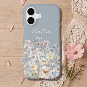 Dusty Blue Wildflower Personalised