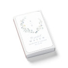 Dusty Blue Wildflower Rustic Boho Wedding Monogram