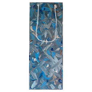Dusty Blue Wine Bag