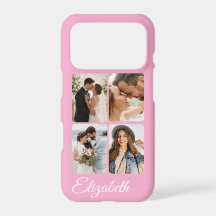 Dusty Blush 4 Photo Personalised Name Case-Mate