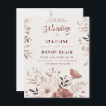 Dusty Blush Floral Budget Wedding Invitation<br><div class="desc">Celebrate your love with this beautifully affordable Dusty Blush Floral Budget Wedding Invitation, designed for couples seeking elegance without compromise. Featuring soft blush pink florals, muted greenery, and a minimalist layout, this invitation blends romance and simplicity for a timeless look. Ideal for garden weddings, rustic ceremonies, or intimate celebrations, this...</div>