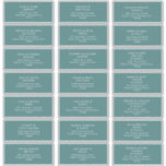 Dusty Boho | Green Guest Address Labels<br><div class="desc">These Dusty Boho | Green guest address labels are perfect for your colourful rustic boho wedding. Its simple, unique modern design accompanied by a contemporary minimalist script and teal green colour palette gives this product a classic chic bohemian feel. Keep it as is, or choose to personalise it with artwork...</div>