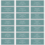 Dusty Boho | Green Guest Address Labels<br><div class="desc">These Dusty Boho | Green guest address labels are perfect for your colourful rustic boho wedding. Its simple, unique modern design accompanied by a contemporary minimalist script and teal green colour palette gives this product a classic chic bohemian feel. Keep it as is, or choose to personalise it with artwork...</div>