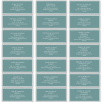 Dusty Boho | Green Guest Address Labels