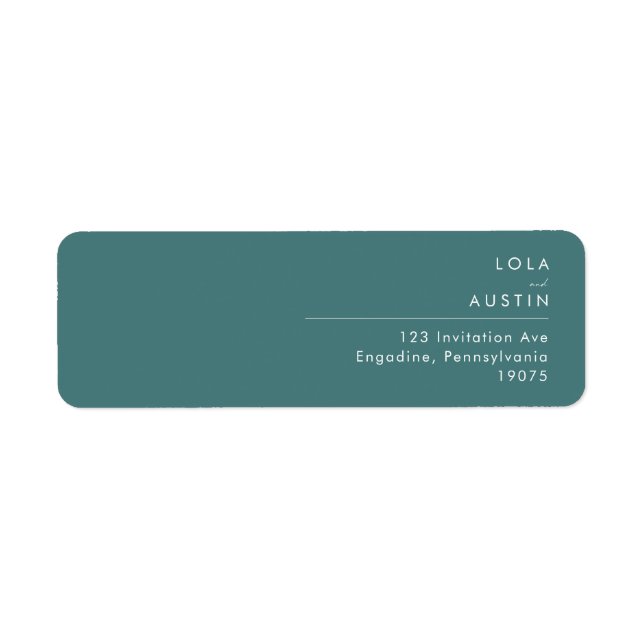 Dusty Boho | Green Return Address Label (Front)