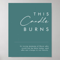 Dusty Boho | Green This Candle Burns Sign