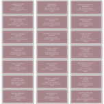 Dusty Boho | Purple Guest Address Labels<br><div class="desc">These Dusty Boho | Purple guest address labels are perfect for your colourful rustic boho wedding. Its simple, unique modern design accompanied by a contemporary minimalist script and mauve purple colour palette gives this product a classic chic bohemian feel. Keep it as is, or choose to personalise it with artwork...</div>