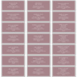 Dusty Boho | Purple Guest Address Labels<br><div class="desc">These Dusty Boho | Purple guest address labels are perfect for your colourful rustic boho wedding. Its simple, unique modern design accompanied by a contemporary minimalist script and mauve purple colour palette gives this product a classic chic bohemian feel. Keep it as is, or choose to personalise it with artwork...</div>