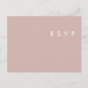 Dusty Boho   Rose and Purple Menu Choice RSVP Card