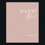 Dusty Boho | Rose Guest Book Sign<br><div class="desc">This Dusty Boho | Rose guest book sign is perfect for your colourful rustic boho wedding. Its simple, unique modern design accompanied by a contemporary minimalist script and dusty rose colour palette gives this product a classic chic bohemian feel. Keep it as is, or choose to personalise it with artwork...</div>