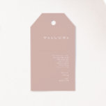 Dusty Boho | Rose Wedding Welcome Gift Tags<br><div class="desc">These Dusty Boho | Rose wedding welcome gift tags are perfect for your colourful rustic boho wedding. Its simple, unique modern design accompanied by a contemporary minimalist script and dusty rose colour palette gives this product a classic chic bohemian feel. Keep it as is, or choose to personalise it with...</div>