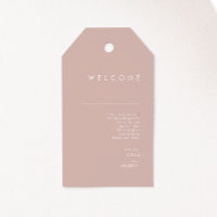 Dusty Boho | Rose Wedding Welcome Gift Tags
