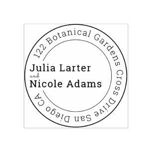 Dusty Brunt Orange Peony Flowers Fall Wedding Rubber Stamp