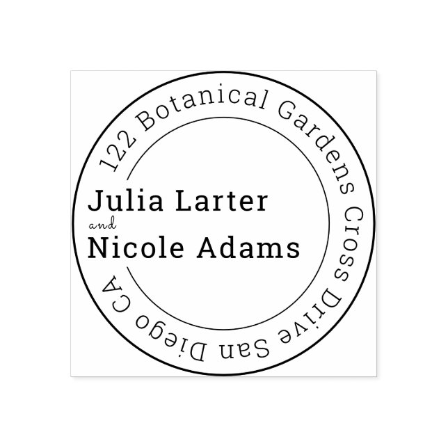 Dusty Brunt Orange Peony Flowers Fall Wedding Rubber Stamp (Imprint)