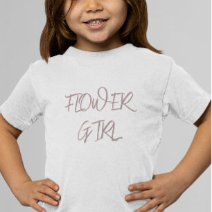 Dusty Burgundy Flower Girl Toddler T-Shirt