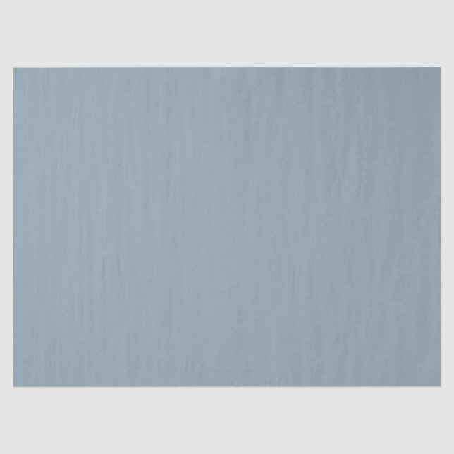 Dusty Cornflower Blue Solid Colour Tissue Paper (Front)