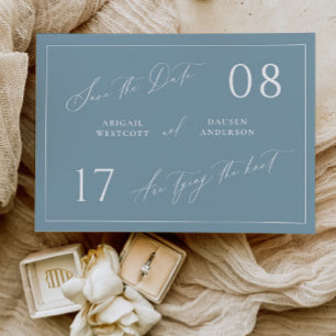 Dusty Cottage Save the Date Wedding Announcement