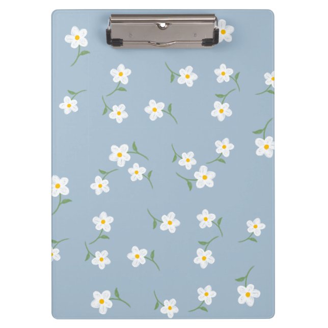 dusty Daisy Floral Clipboard  (Front)