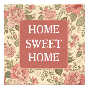Dusty Floral Muse - Dusty Rose Sage Batik Style Photo Print