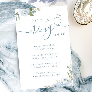 Dusty floral put a ring on it bridal shower game