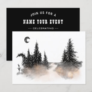 dusty forest invitation