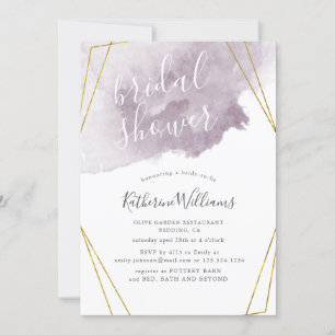 Dusty Gold and Mauve ⎥ Bridal Shower Invitation
