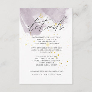 Dusty Gold and Mauve Details Enclosure Card
