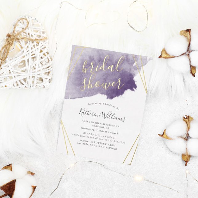 Dusty Gold and Purple Bridal Shower (Creator Uploaded)