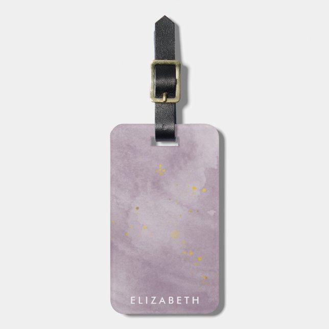 Dusty Gold ⎢Monogram  Luggage Tag (Front Vertical)