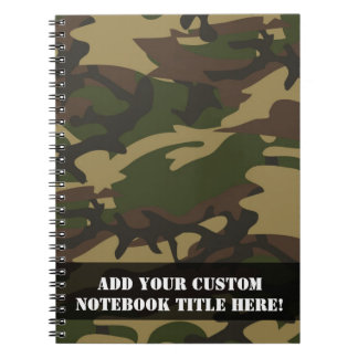 Dusty Green Camo Notebook