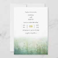 Dusty Green Underwater Fish Seagrass Beach Wedding