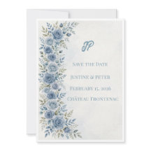 Dusty Lavender Floral Wedding Invitation
