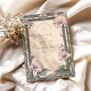 Dusty Lavender Frame wedding Save The Date
