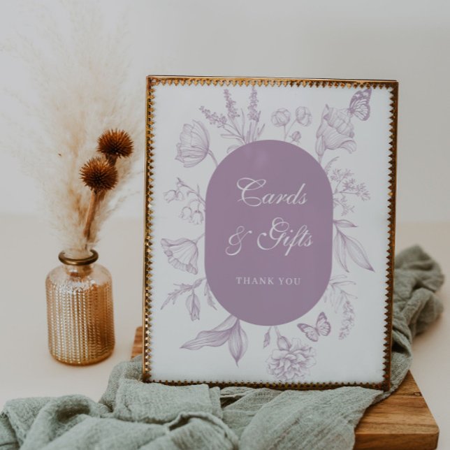 Dusty Lavender Line Art Cards and Gifts Poster (Creator Uploaded)