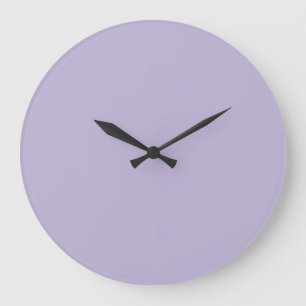 Dusty Lavender Solid Colour Large Clock