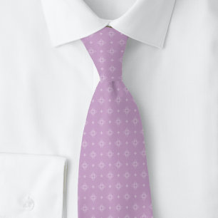 Dusty Lilac Tribal Motif Tie