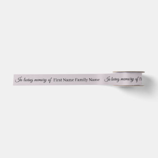 Dusty memorial ribbon satin ribbon