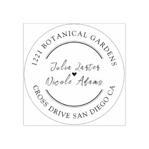 Dusty Navy Blue Pink Hibiscus Bloom Wedding Shower Rubber Stamp