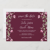 Dusty Navy Blue Pink Hibiscus Bloom Wedding Shower