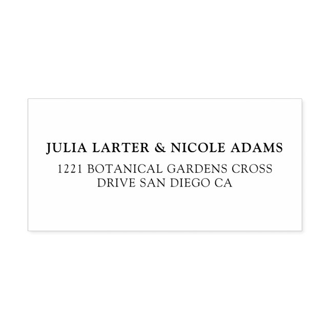 Dusty Navy Blue Pink Hibiscus Bloom Wedding Shower Self-inking Stamp (Design)