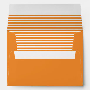 Dusty Orange and White Striped Envelopes