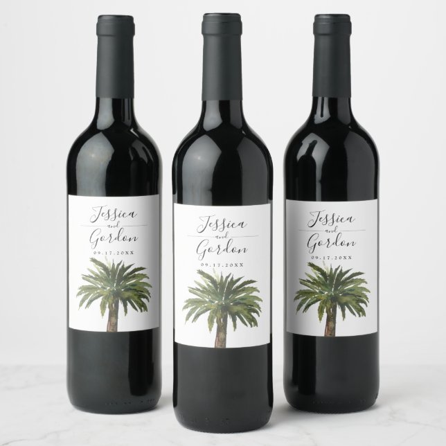 Dusty Palm | Beverage Label Set (Bottles)