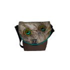 Dusty Peacock Feather Messenger Bag