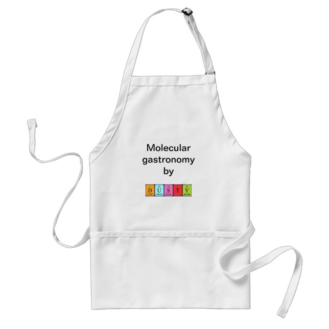 Dusty periodic table name apron (Front)